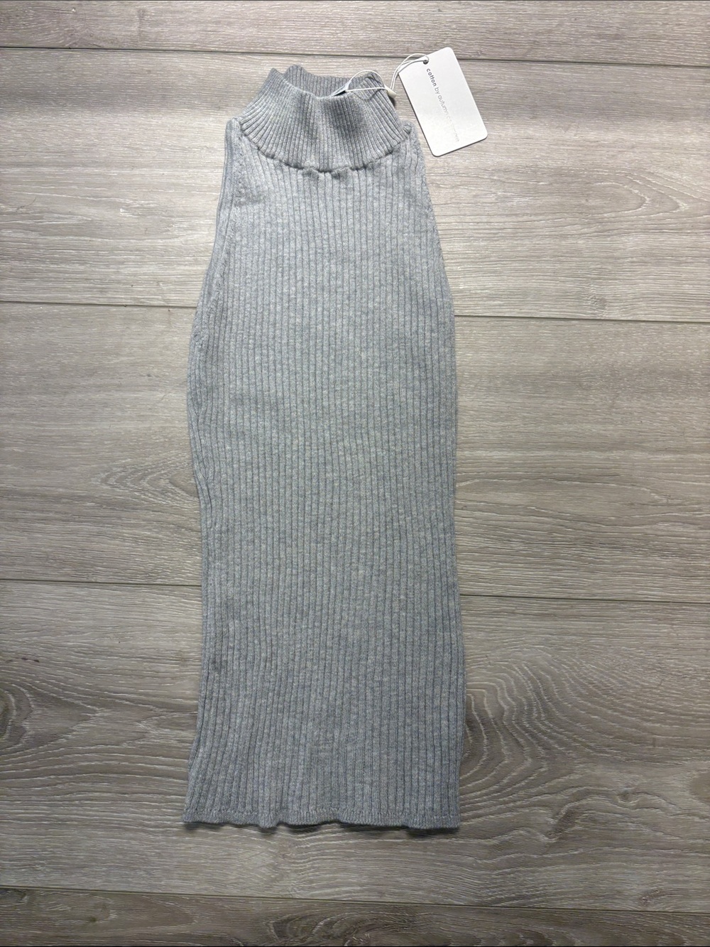 Cotton by Autumn Cashmere Rib Mock Halter